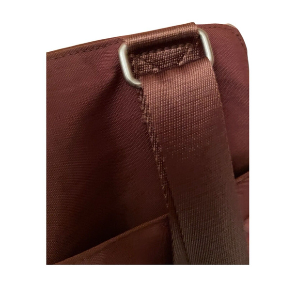 Baggallini Large Brown Crossbody Turnlock Bag or great Carrier for smallTablet - Picture 11 of 16